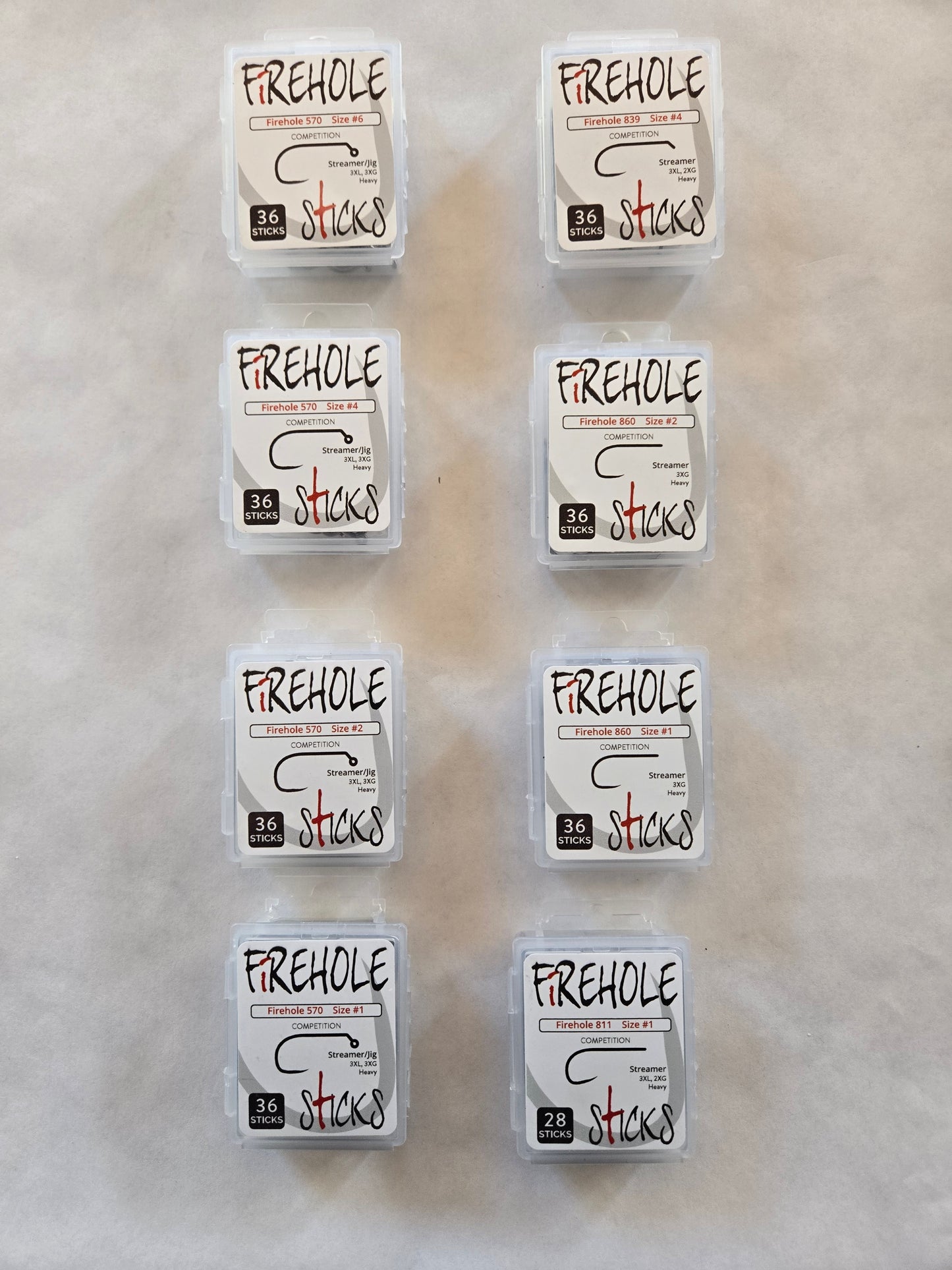 Pack of Firehole Streamer Hooks