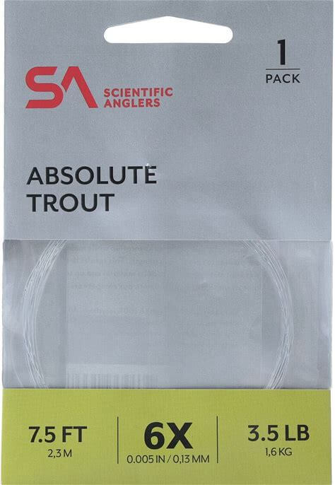 SA Absolute Trout 7.5 ft 6X - 1 pack