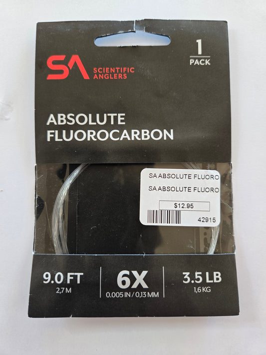 SA Absolute Fluorocarbon 9.0 ft 6X (Qty 2)